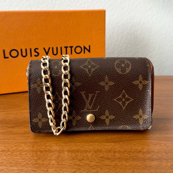 Louis Vuitton Monogram Porte Monnaie Billets Tresor Bifold Wallet Coated Canvas - Picture 1 of 16